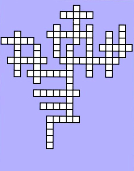 Graphic shows a Criss-Cross puzzle.