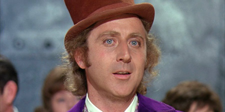 A screenshot of Gene Wilder as Willy Wonka