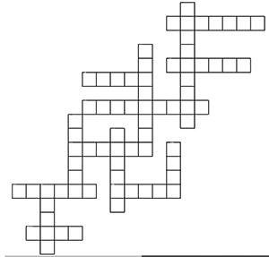 Graphic is of a criss-cross puzzle.