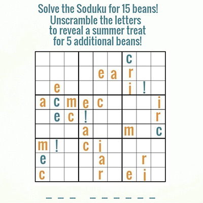 Graphic is of a sudoku puzzle